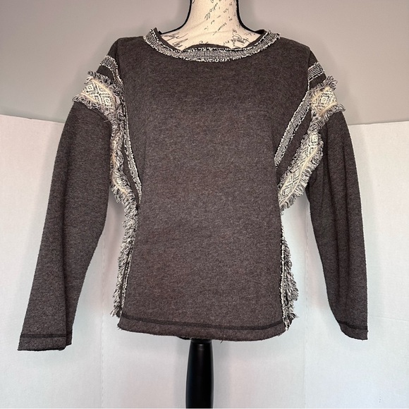 BNCI | Womens Navajo Gray Pullover Sweater - Poncho Inspo | Size Small - Picture 8 of 15